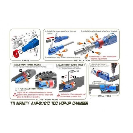 CAMARA HOP-UP TTI INFINITY CNC TDC AAP-01/C - ROJA