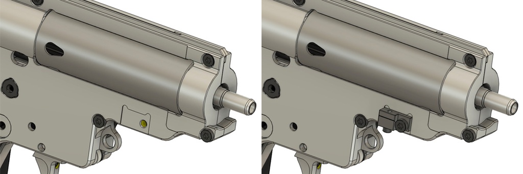 CNC Lateral adjustment of gearbox alignment Retro Arms