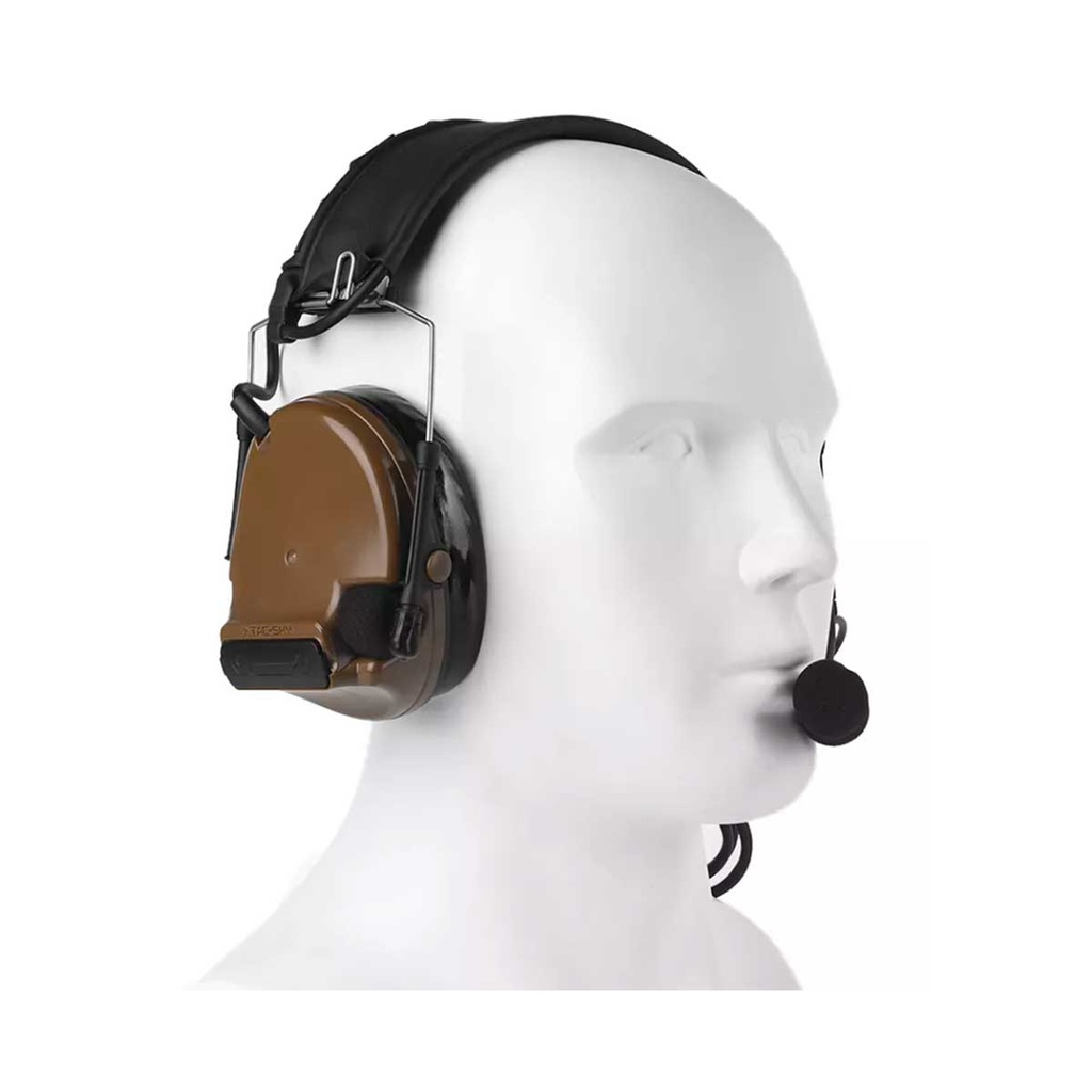 Auriculares TAC-SKY Comtac III almohadillas silicona - Coyote