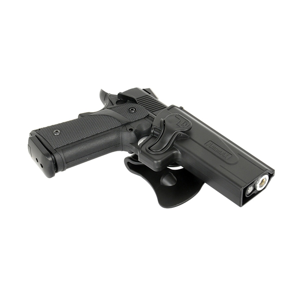 PISTOLERA FUNDA PISTOLA RIGIDA AMOMAX HI-CAPA NEGRA