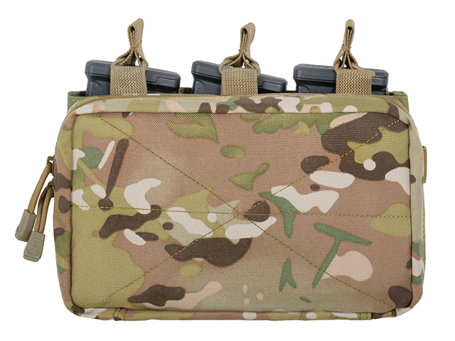 POUCH MOLLE TRIPLE RIFLE MAG/GP POUCH - MC