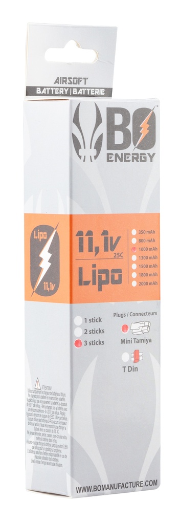 Batería LiPo BO 11,1 V 1.000 mAh incluida