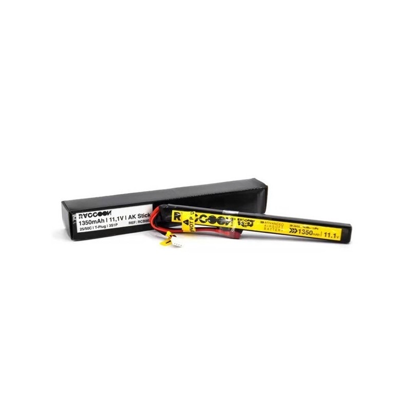Bateria LiPo Raccoon Pro 1350mah 11.1v 25-50C Tdean Stick