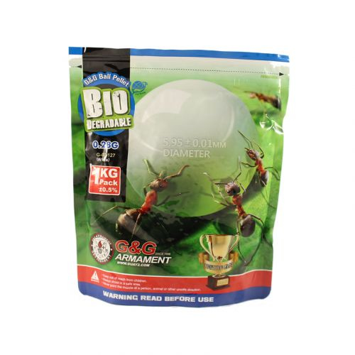 Bolas BBS BIO 0,28 g G&G 1kg