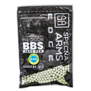 Bolas Bio Tracer Degradable 0.32g Specna Arms EDGE ™ 1000 pcs - Verde