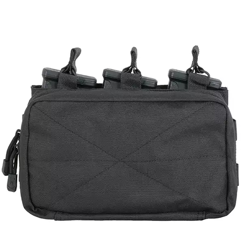 Pouch molle triple rifle MAG/GP - Negro
