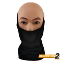 Balaclava Face Warrior Plus - Cygnus - Deep Black