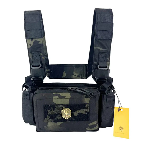 Chaleco Conquer Micro Chest Rig - Multicam Black ( Tienda )