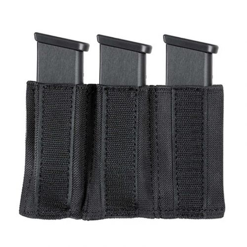 Pouch porta cargador insert elastico triple para pistola - Negro