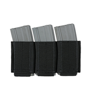 Pouch porta cargador insert elastico triple para cargadores M4 - Negro