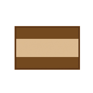 Parche Bandera España 7,5x5cm con velcro - Marron