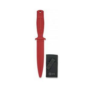 Cuchillo Goma K25 31994-RO con funda - Rojo