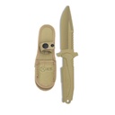 Cuchillo Goma K25 con funda 32464 - Tan