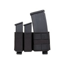 Pouch porta cargador doble pistola y simple rifle Wosport - Negro
