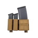 Pouch porta cargador doble pistola y simple rifle Wosport - Coyote