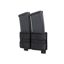 Pouch doble con insert 5.56 mm Wosport - Negro