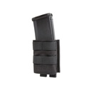 Pouch simple rifle 5.56 mm tipo FAST Wosport - Negro
