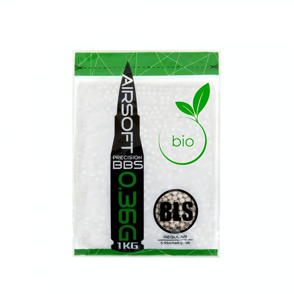 Bola BLS BIO pellets 0,36g, 2800 BBs - Blanca