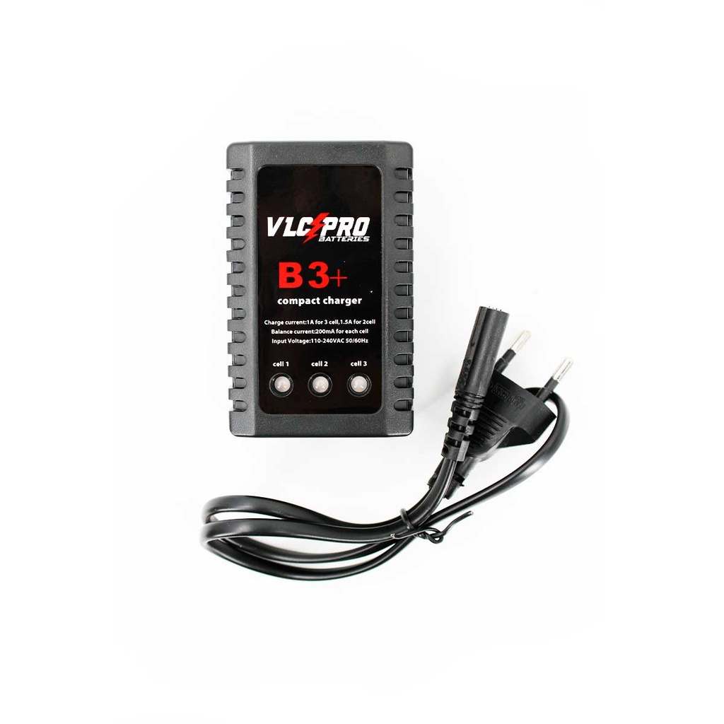 CARGADOR BATERIA VLC BALENCEADOR PRO B3 PLUSLIPO/LI-ION 7.4V/11.1V 20W NEGRO