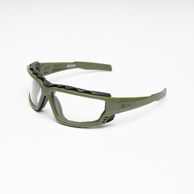 Gafas Conquer Zypher Transparente Montura Ranger Green