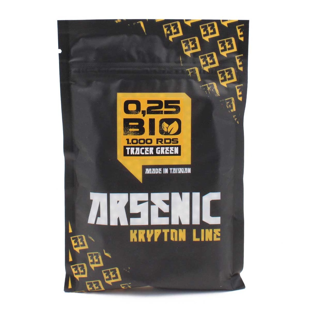 BOLAS BBS ARSENIC KRYPTON BIO TRAZADORA 0.25 1000RDS VERDE