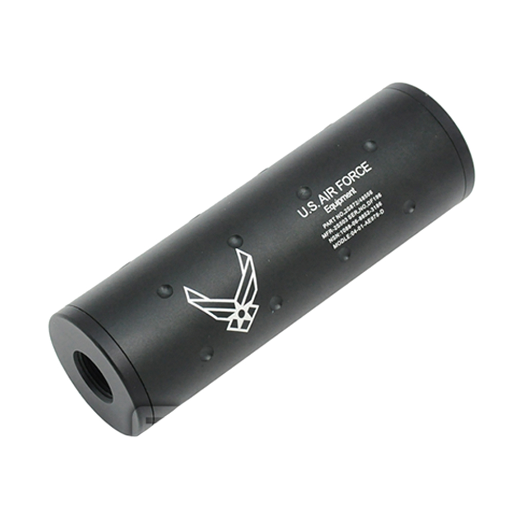 SILENCIADOR FMA STUBBY U.S.AIR  FORCE 107MM NEGRO