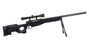Sniper L96 Saigo Negro con Mira y Bípode Incluidos | Rifle de Francotirador Airsoft