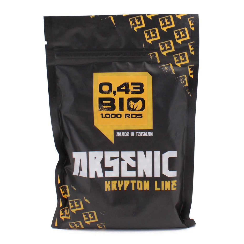 BOLAS BBS ARSENIC KRYPTON BIO 0.43G 1000RDS BLANCA