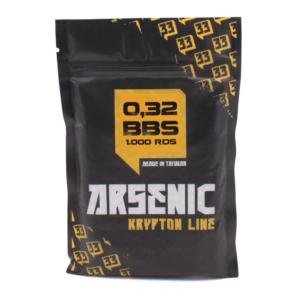 BOLAS BBS ARSENIC KRYPTON 0.32G 1000RDS BLANCA