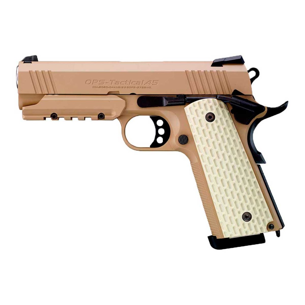 Tokyo Marui Desert Warrior 4.3 Tan – Pistola gas GBB airsoft 1911 táctica