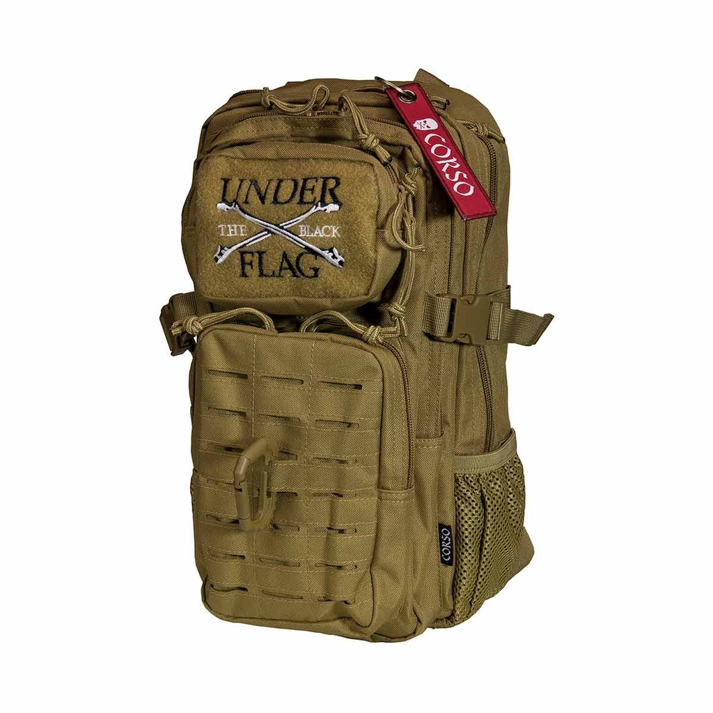 Mochila Corso Rogue MOLLE 14L COYOTE – Mochila táctica compacta con sistema Laser Cut
