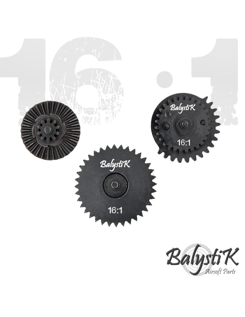 Juego de Engranajes CNC de Acero Balystik Speed 16:1 para Gearbox AEG