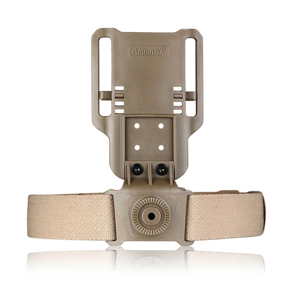 Pernera Pistola Amomax Estrecha Regulable Tan | Plataforma Táctica Low Ride