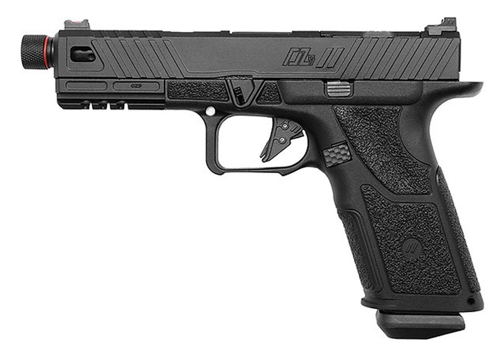 Pistola Airsoft GBB PTS ZEV OZ9 Negra Version Standard – Gas