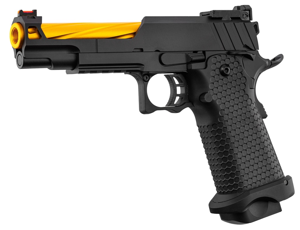 Pistola GBB Golden Eagle hi-capa 5.1 Negro/Dorado – Gas
