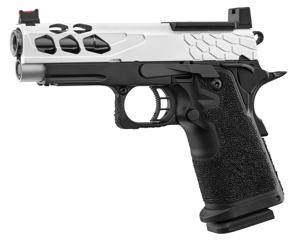 Pistola GBB Lancer Tactical Stryk Hi-Capa 4.3 Plata – Gas