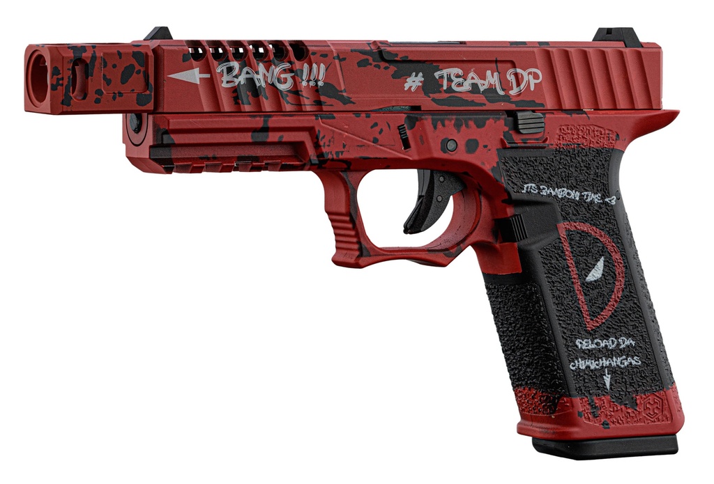 Pistola GBB AW Custom VX7102 DP Rojo y Negro – Gas