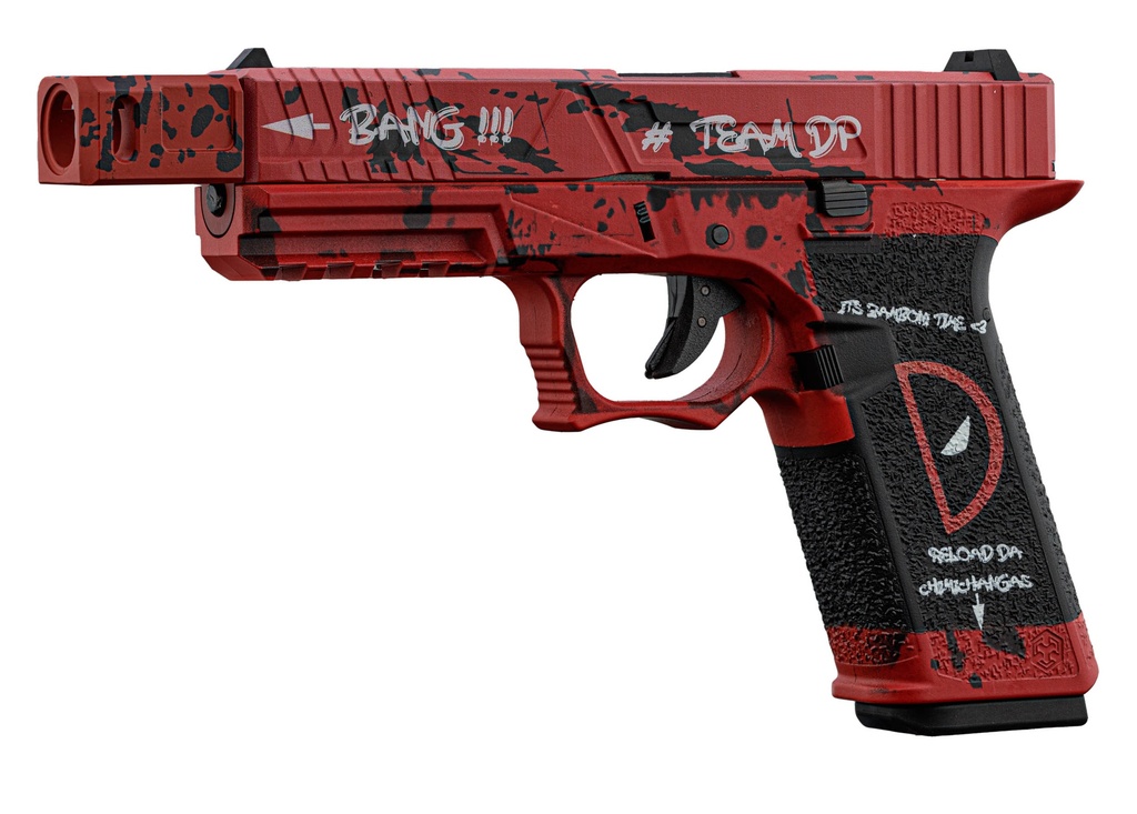 Pistola GBB AW Custom VX7302 DP Rojo y Negro – Gas