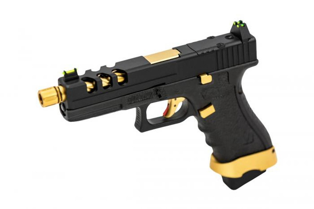 Pistola GBB Vorsk EU7 Tactical Dorado match – Gas (compatible con CO₂)