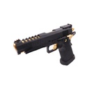 Pistola GBB AW Custom Hi-Capa 5.1 HX2701 Full Negro y Dorado – Gas y CO₂