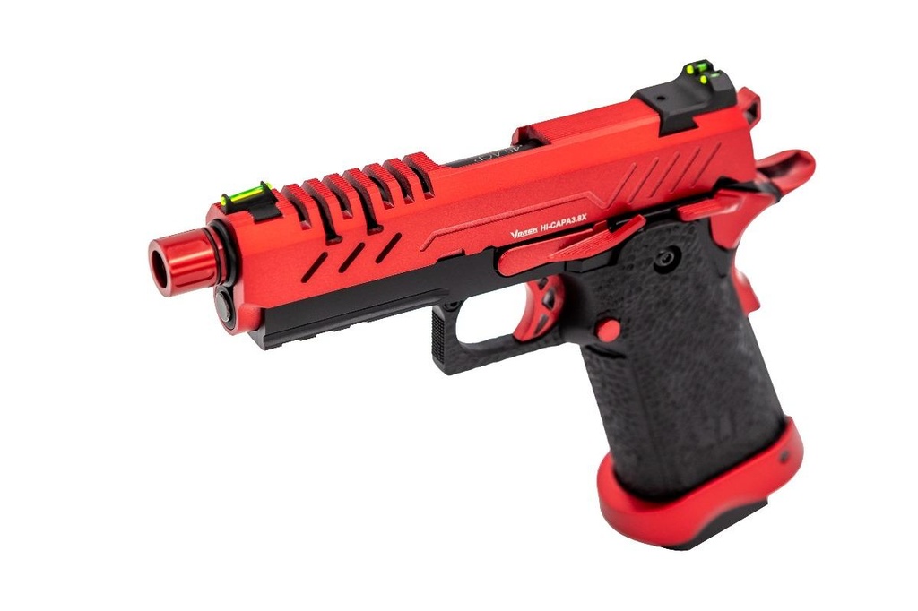 Pistola GBB Vorsk Hi-Capa 3.8 PRO Negro/Rojo 1,0J – Gas