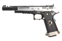 Pistola GBB AW Custom HX2401 IPSC Split Plata.38 supercomp – Gas y CO₂