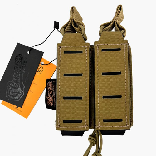 [jh567] Pouch Conquer Doble Pistola - Tan