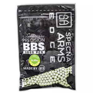[SPE-16-029330-00] Bolas Bio Tracer Degradable 0.25g Specna Arms EDGE ™ 1000 pcs - Verde