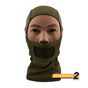 [a3026] Balaclava Fullface Warrior – Cygnus - Verde Oliva