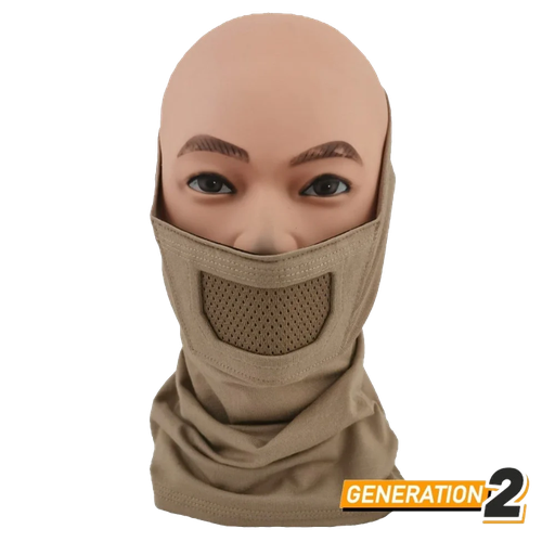 [a3008] Balaclava Face Warrior Plus - Cygnus - Desert Tan