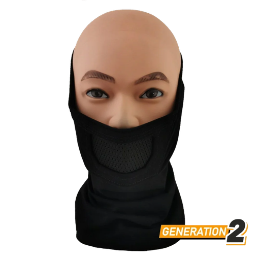 [a3007] Balaclava Face Warrior Plus - Cygnus - Deep Black
