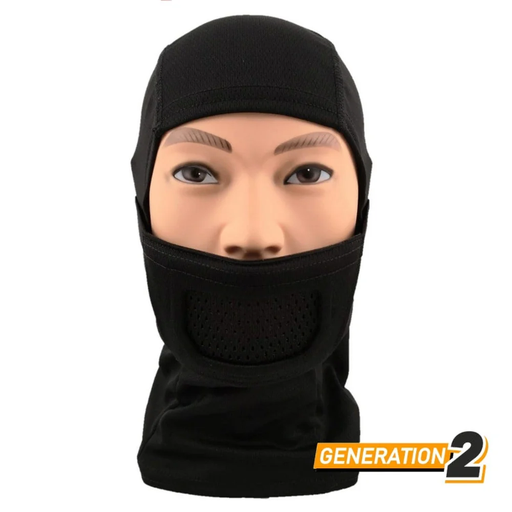 [a3025] Balaclava Fullface Warrior – Cygnus - Negro