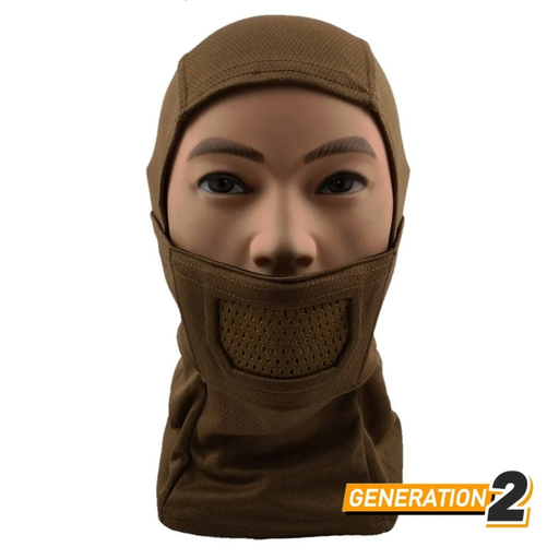 [a3018] Balaclava Fullface Warrior - Cygnus - Coyote