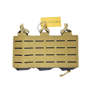 [CZ10135] Pouch triple M4 corte laser Conquer - Coyote Brown